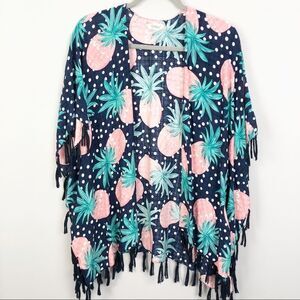 Janice | Pineapple Fringe Kimono